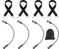 8 Pcs Horse Blanket Leg Straps Set, 4 Elastic + 4