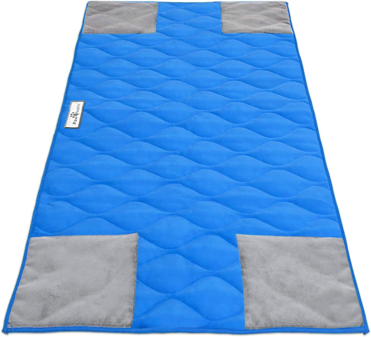 Paw Inspired PopCorner Washable Fleece Cage Liners, Midwest, Blue