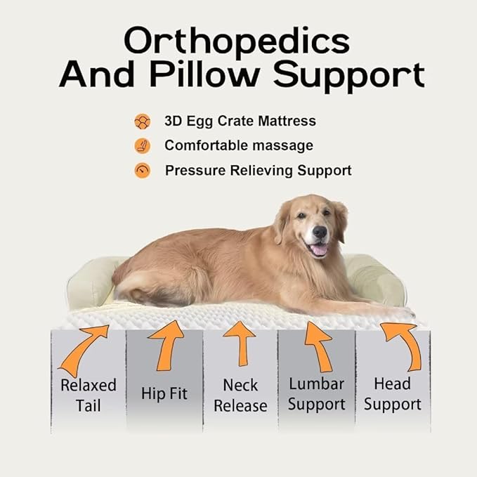 Small Dog Bed Orthopedic Washable Cat Bed Memory Foam Small Couch Sofa Indoor - Image 3