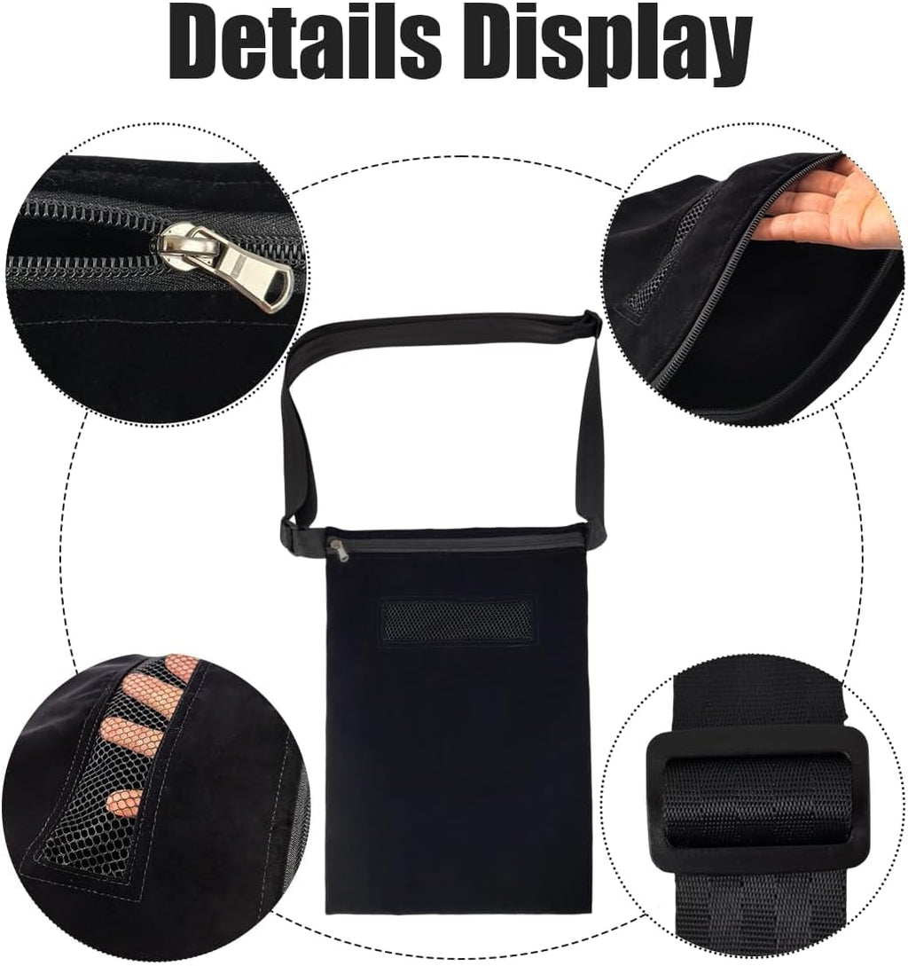 Breathable Snake Carrier Bag for Travel, Escape-Proof Reptile Transport Bag, Short Flannel with Adjustable Strap, Pouch for Reptiles Like Ball Pythons, Geckos &Iguanas, Ideal for Vet Visits & Outdoor