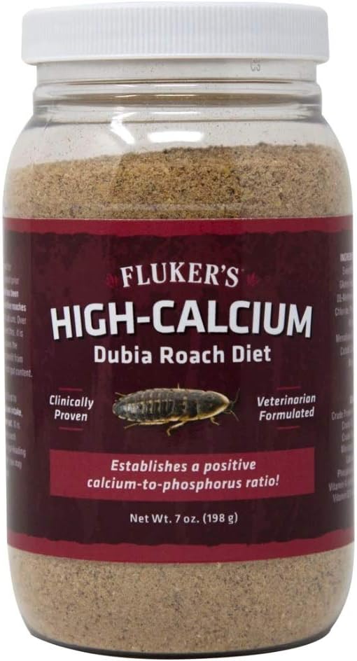 Fluker's High Calcium Dubia Roach Diet, Can Be Used as a Gut-Loading Food or Bedding, 3.75 lbs.