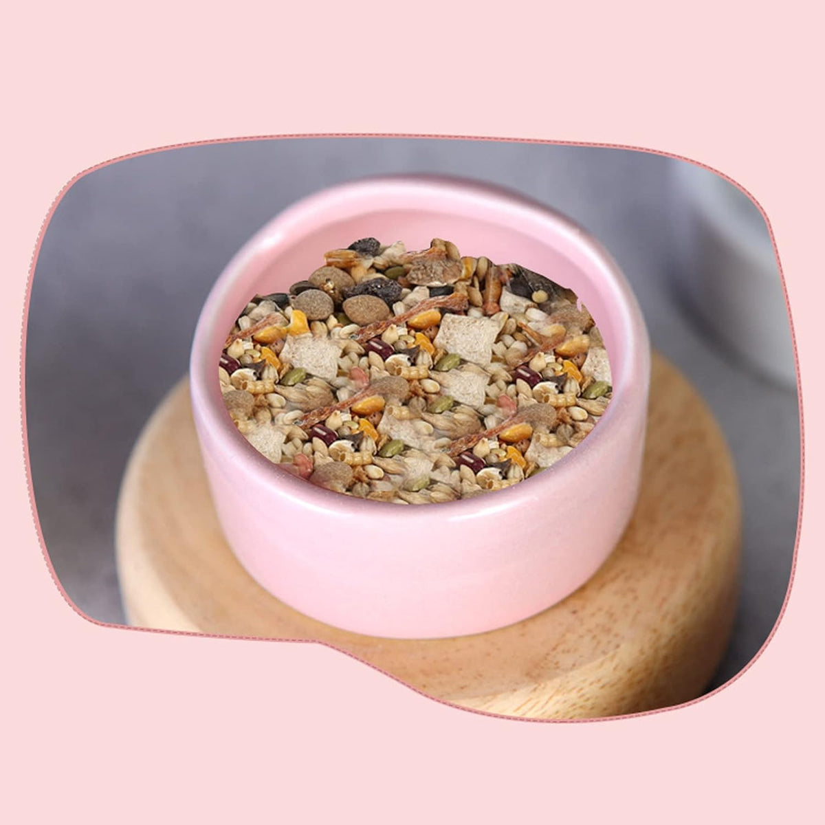 6 Pcs Hamster Ceramic Bowl, Food Dish Feeder Prevent