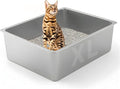 Stainless Steel Cat Litter Box by Unknown