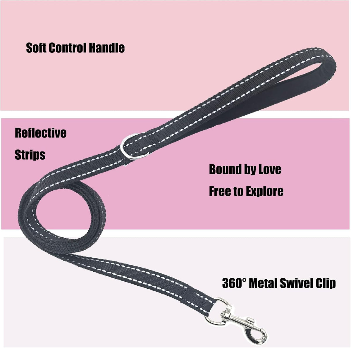 Solmoony Sparkly Small Dog Harness and Leash Set, Step in Soft Light Puppy Vest, Breathable Reflective Pet Harness for Walking, Puppy Harness for Small Dogs Cats (Black, L)