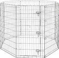 Amazon Basics Foldable Metal Indoor/Outdoor Dog Playpen, Octagonal Exercise Pen by AmazonBasics