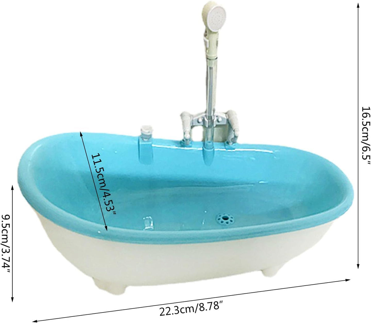 Intelligent Spray Water Bird Bath Bowl Parrots Bathtub Bath Shower Cage Accessory for Birds Parrot Cockatiel Lovebirds Blue