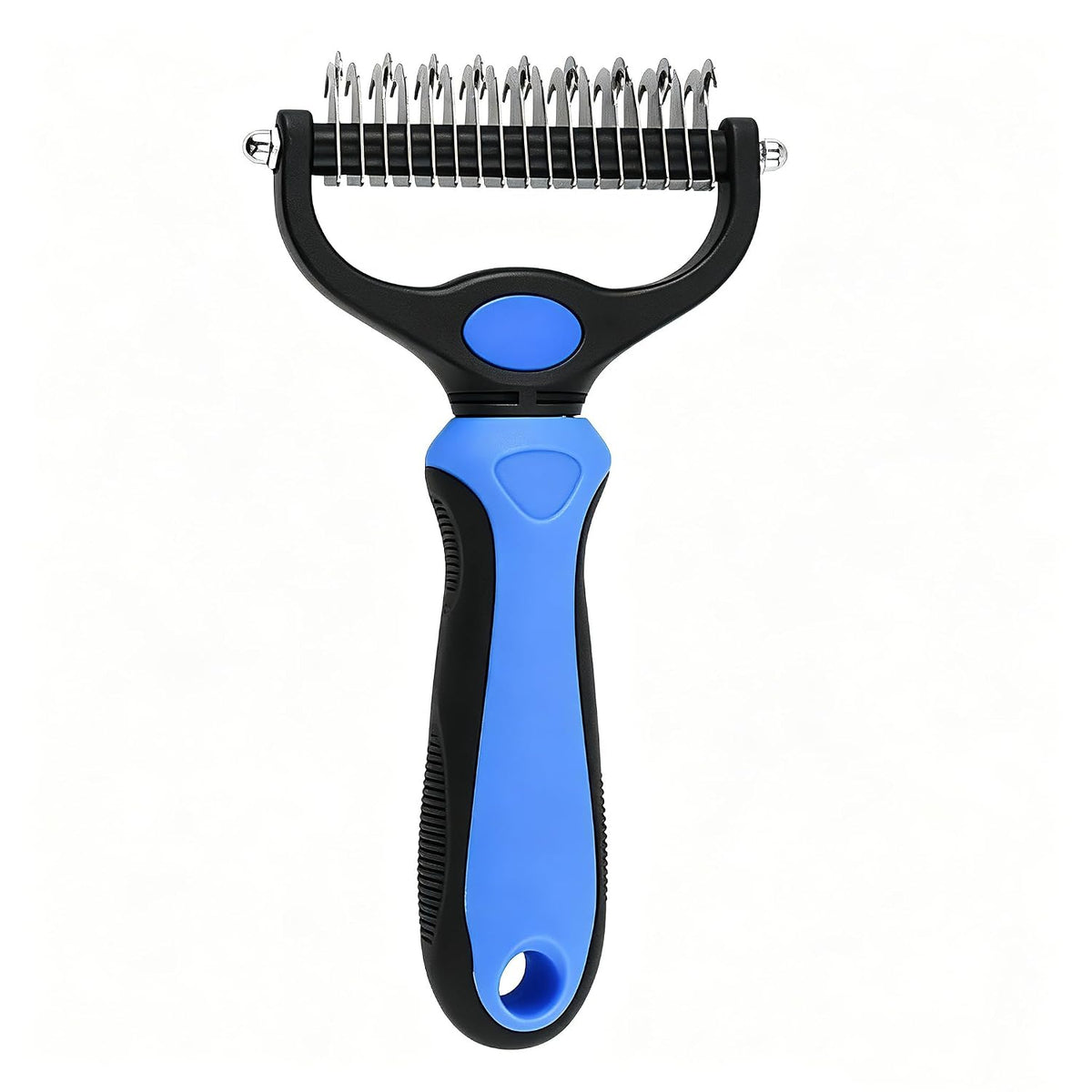 Dog Pro Grooming Tool - Dual-Sided Deshedding Dog Brush and Dematting Comb for Dogs & Cats, Undercoat Rake for Dogs, Comfortable Pet Grooming Brush, Dog Grooming Supplies