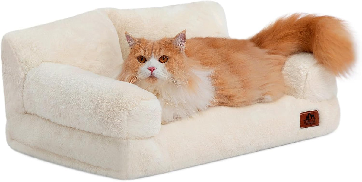 Hollypet Small Dog Large Cat Bed Puppy Couch Beds for Pets up to 25 lbs