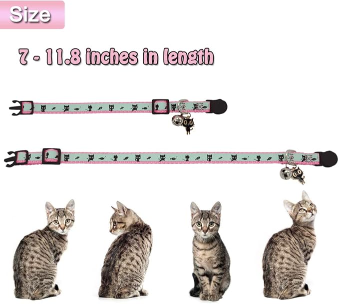 2 Pack Glow in The Dark Cat Collar - Image 3