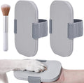 WAYUTO 2Set Dog Nail Scratch Boards and Cleaning Brush Anxiety-Free Nail File for Dogs Large Scratching Pad Handheld Board for Nails Soft Pet Brush Pet Claw Care Tools
