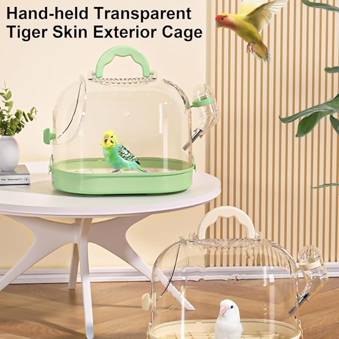 Versatile Birdcage for Travel Clear Bird Cage - Image 3