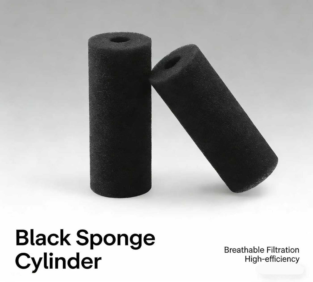 5.9" Big Prefilter Sponge Foam Replacement, Black