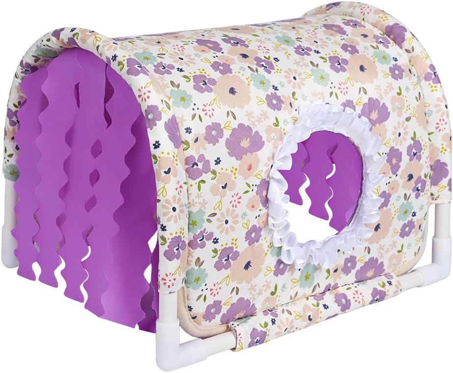 ZANTIE Guinea Pig Hideout Tunnel-Bottomess Small Animal Hide Tunnel