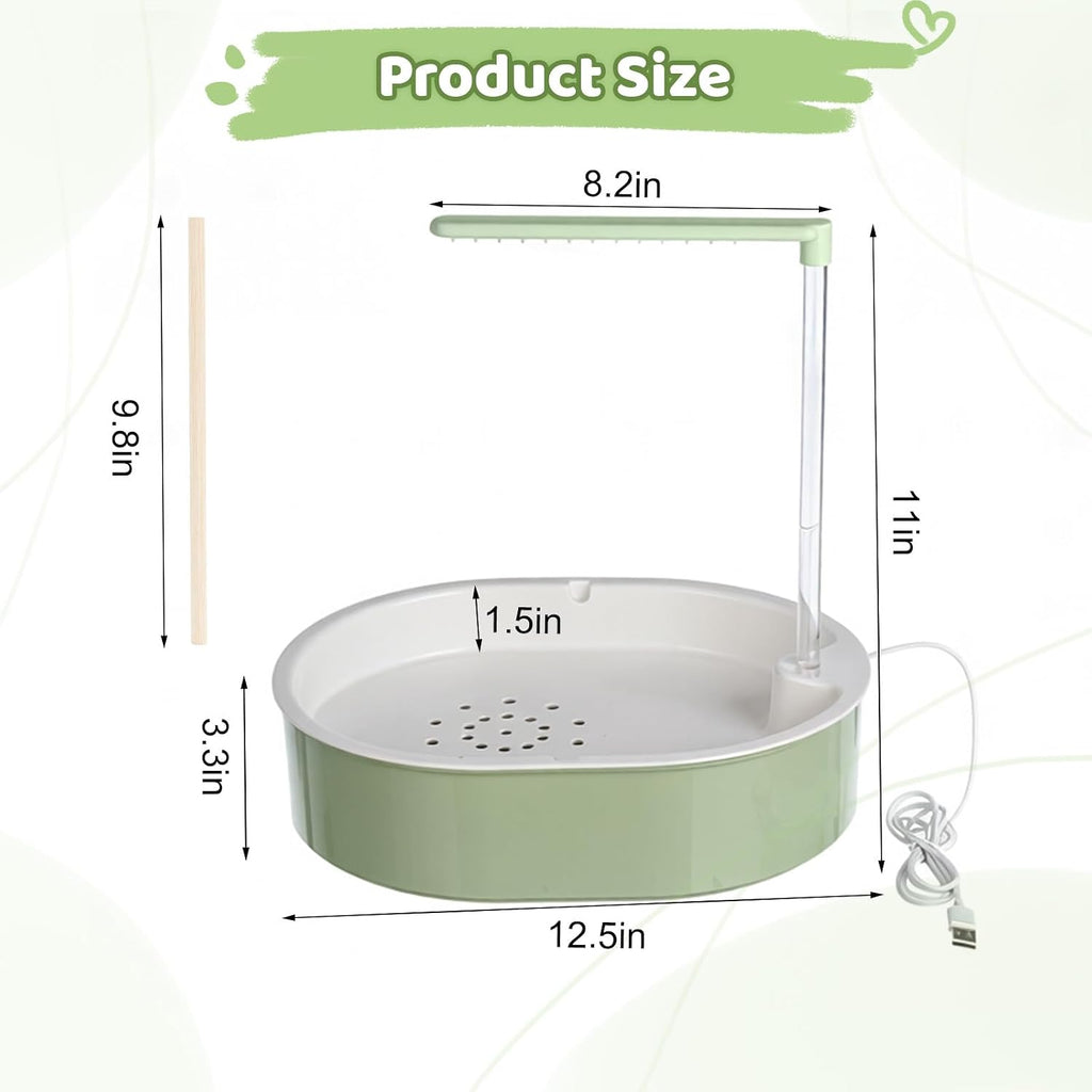 Bird Shower,USB Bird Bath for Parakeets,Cockatiels & Budgies - Automatic Circulating Bird Bath Fountain with Adjustable Flow