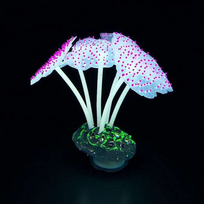 4-Pack Silicone Fluorescent Aquarium Plants & Decor - Image 6