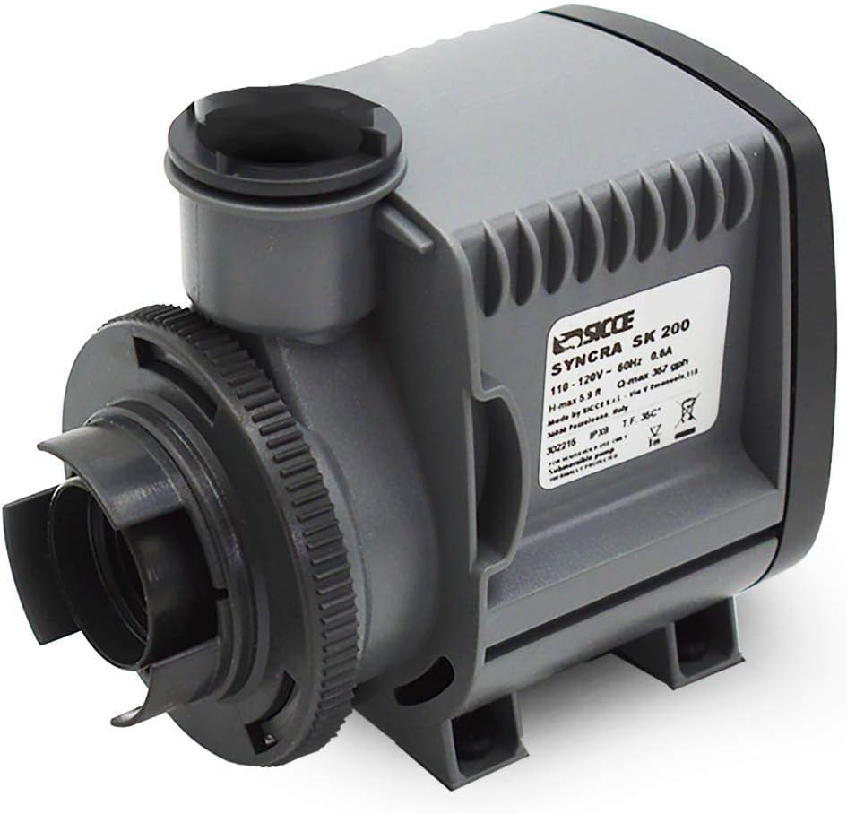 Sicce PSK 1000 Replacement Skimmer Pump 264 GPH (air) | Designed for Saltwater Aquarium Marine Use in Protein Skimmers | Silent Operation, Low Heat, Maximum Efficiency & Reliability