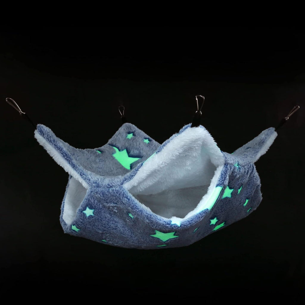 Noctilucent Luminous Guinea Pig Rat Hammock Bunkbed Hanging Tunnel Hideout