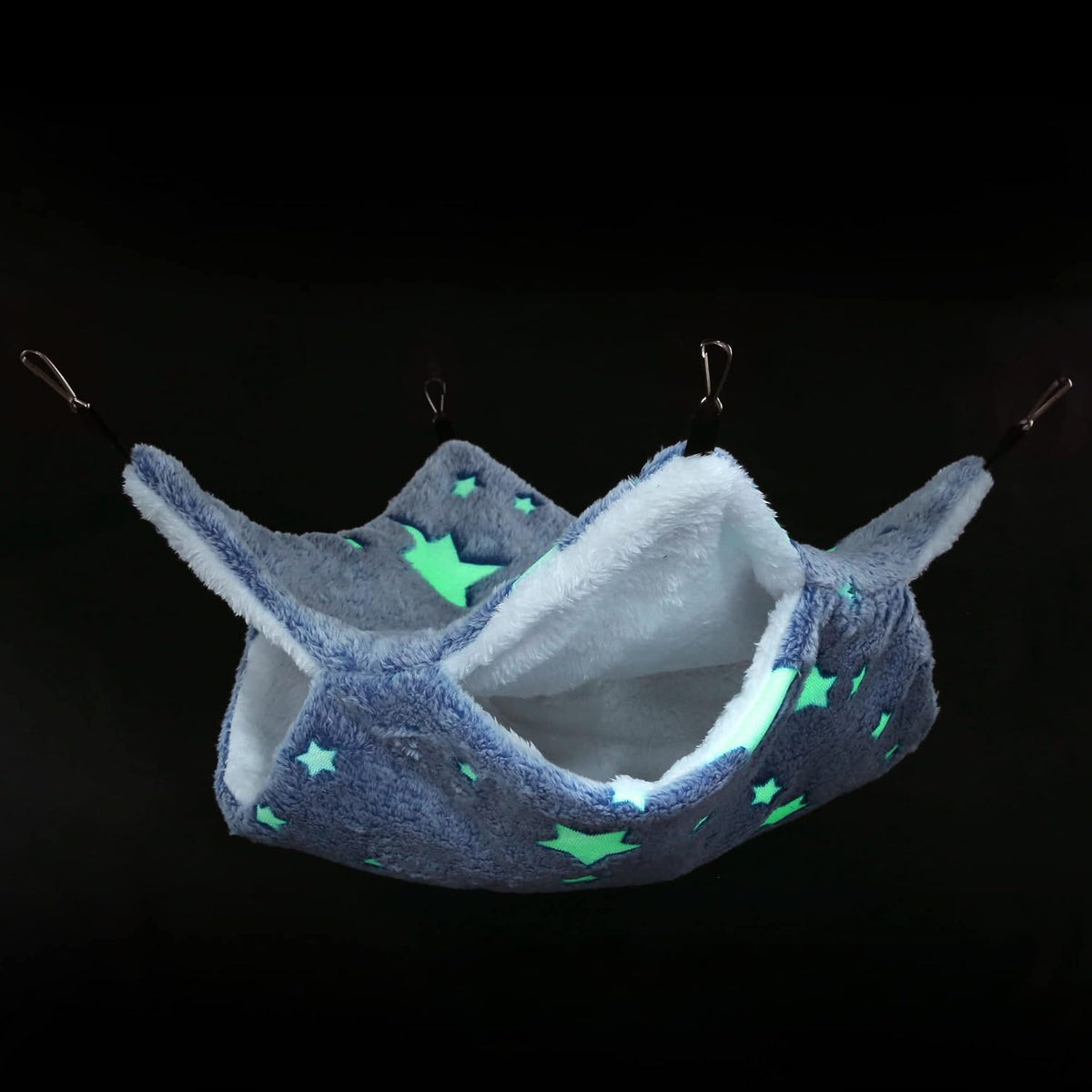 Noctilucent Luminous Guinea Pig Rat Hammock Bunkbed Hanging Tunnel Hideout
