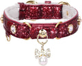 PetsHome Cat Collar, Dog Collar, PU Leather Adjustable Pet Collar by PetsHome
