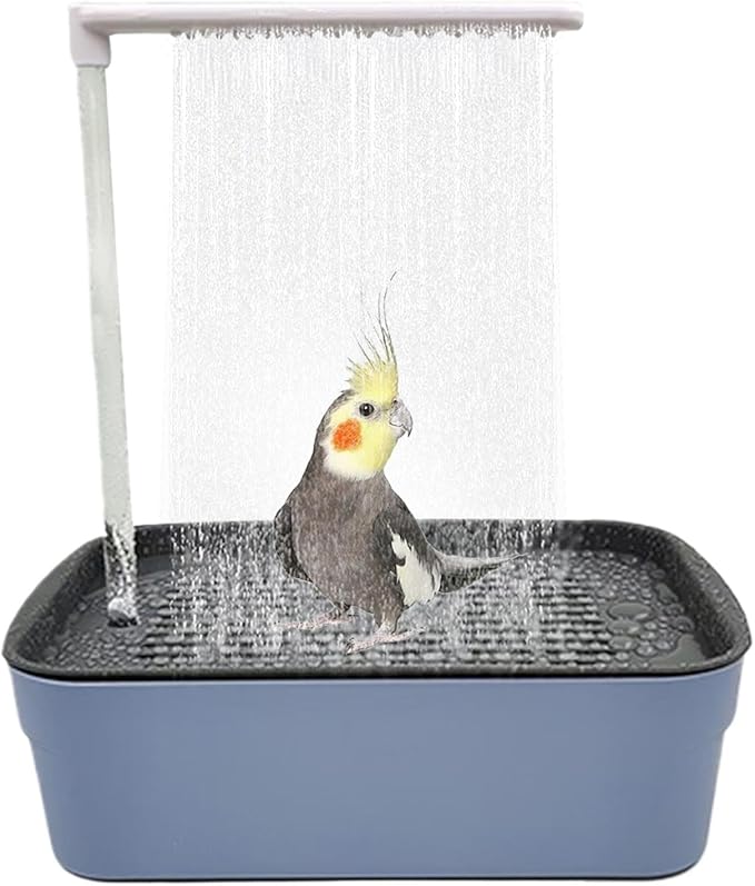 Parrot Bathtub, Automatic Circulating Water Bird Shower Pet Bird Bath by Unknown