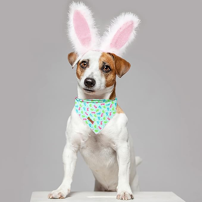 lionet paws Easter Bunny Egg Dog Bandana - Image 5