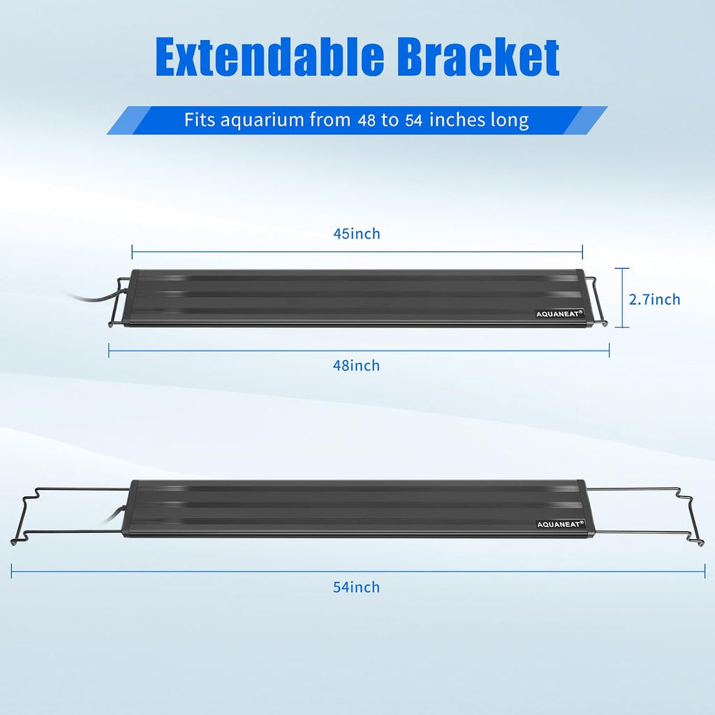 AQUANEAT LED Aquarium Light Full Spectrum for 48 Inch to 54 Inch Fish Tank Light Fresh Water