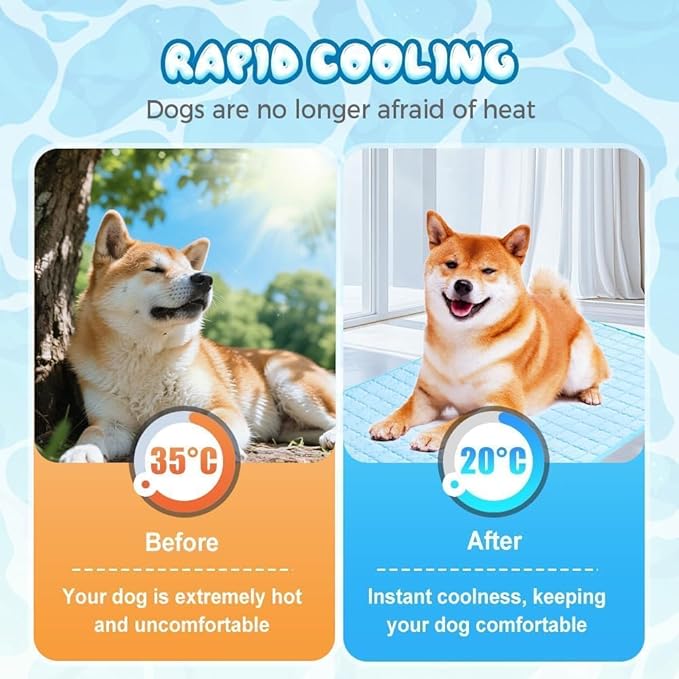 2025 New Dog Cooling Mat, Pet Cooling Mats, Summer Cool Pads Pet Mat Outdoor - Image 3