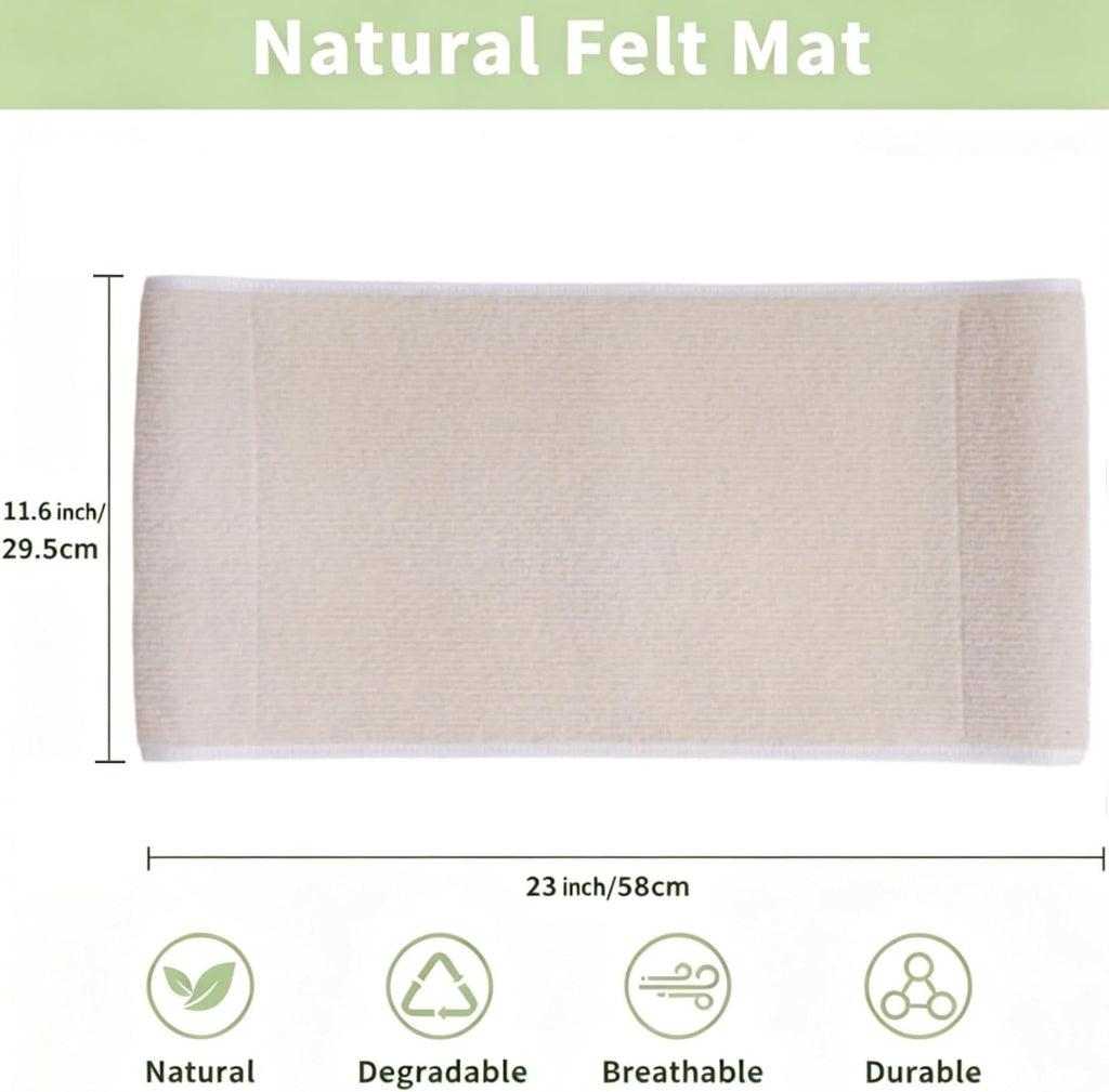 Replacement Cat Scratch Pad, Replacement Liner Mat Compatible with ERGTFVN Cat Scratcher Bed， Natural Felt Cat Scratcher Pad，Wear Resistant Cat Scratching Mat Refill for Indoor Kittens & Cats
