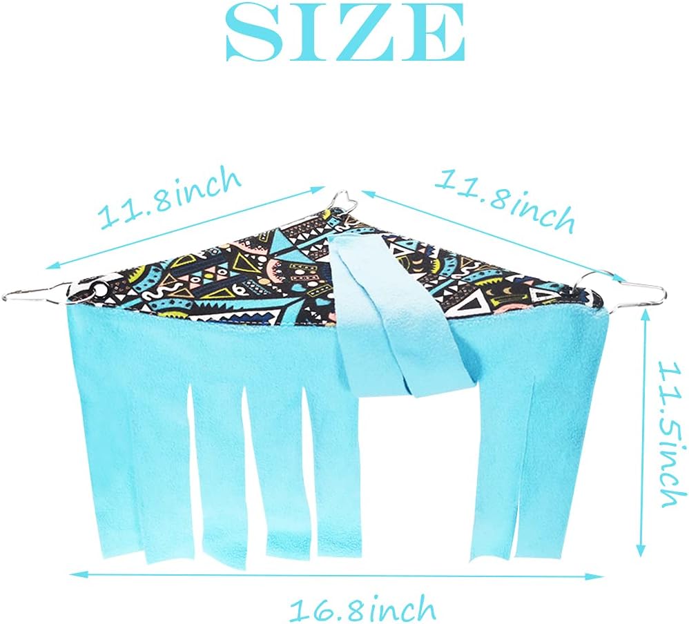 2 Pieces Guinea Pig Hideout Rat Corner Hideaway Peekaboo Toys Cage Accessories Hidden Habitat Tent Toys for Ferrets Chinchillas Sugar Glider Small Pet Animals