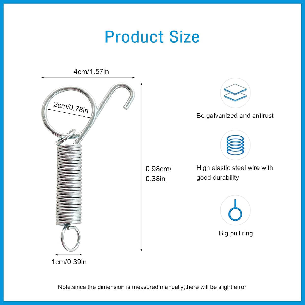 Metal Automatic Rabbit Nipple Waterer Chicken Watering System Silicone Washers and Escape-Proof Cage Door Spring Latches for Small Pets