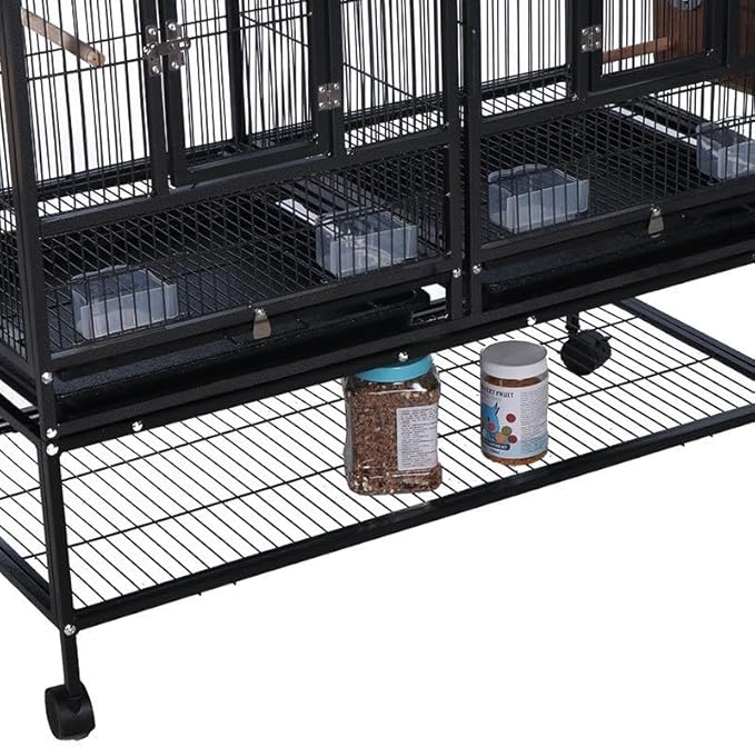 IDEALHOUSE 41" Divided Breeding Flight Bird Cage - Image 6
