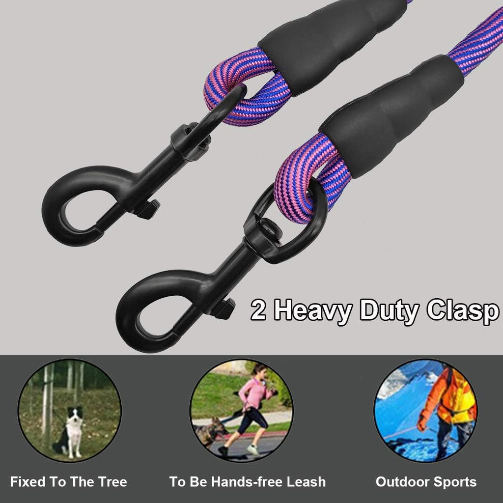 12FT Dog Tie-Out Rope + Bungee Dog Leash Extension