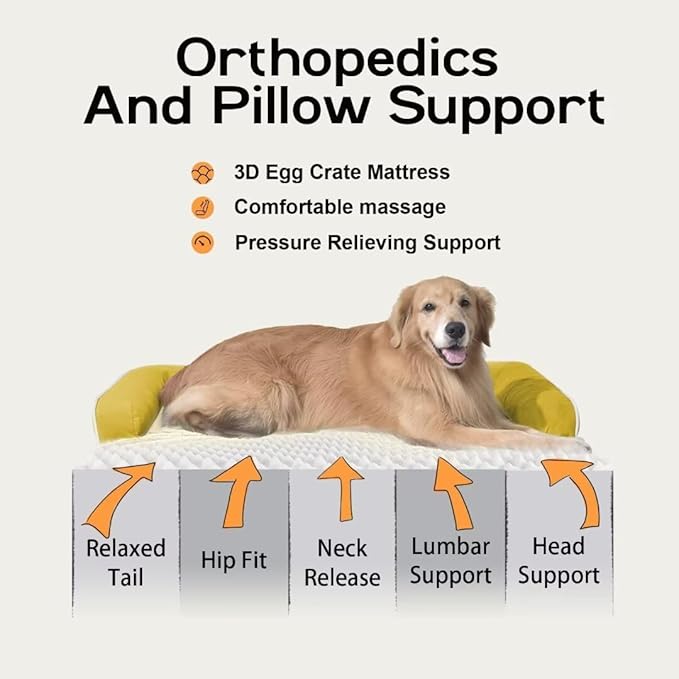 Large Dog Bed Orthopedic Washable - Image 3