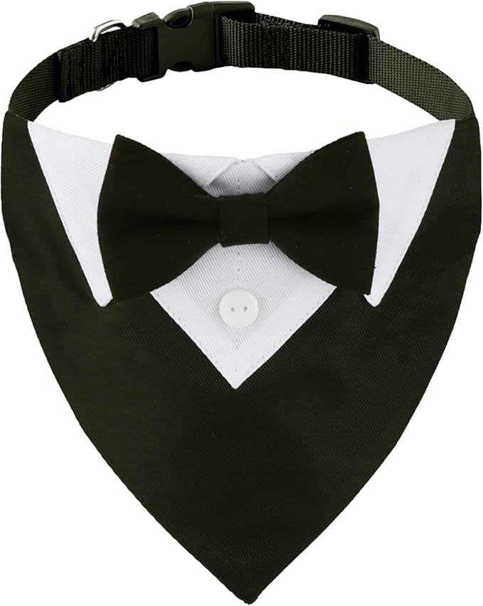 ADOGGYGO Formal Dog Tuxedo, Wedding Dog Collar by ADOGGYGO