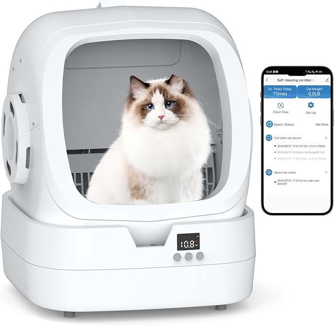 Automatic Cat Litter Box Self Cleaning by Mintakawa