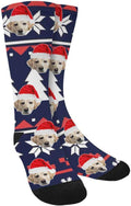 Custom Face Socks, Personalized Dog Lover Pet Photo Picture on Socks Unisex by Enjoy-yjl