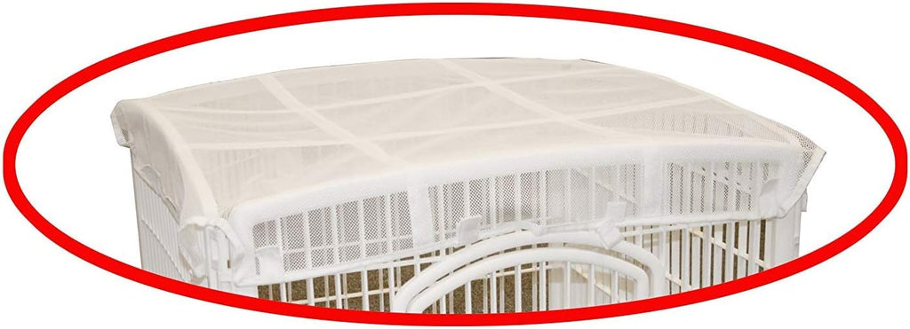 IRIS USA Playpen Cover, Mesh Top, White