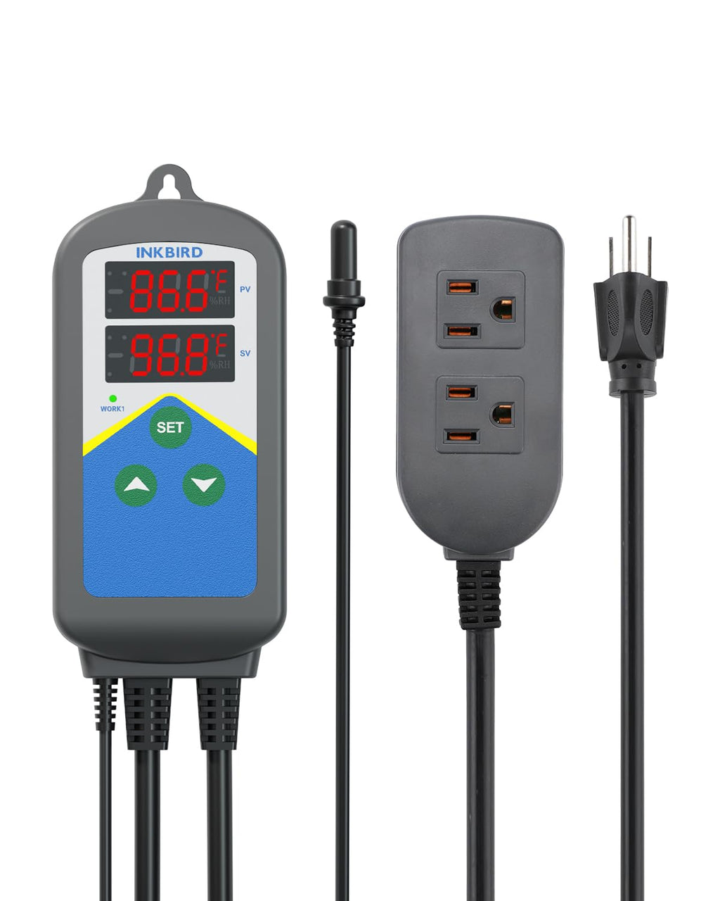 Inkbird Digital Outlet Heat Temperature Controller with Day Night Control for Brewing Aquarium Breeding Reptiles Hatching Heat Mat