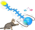 Interactive Cat Toys Ball for Indoor Cats Fast Rolling on Carpet, Chirping & by Giociv