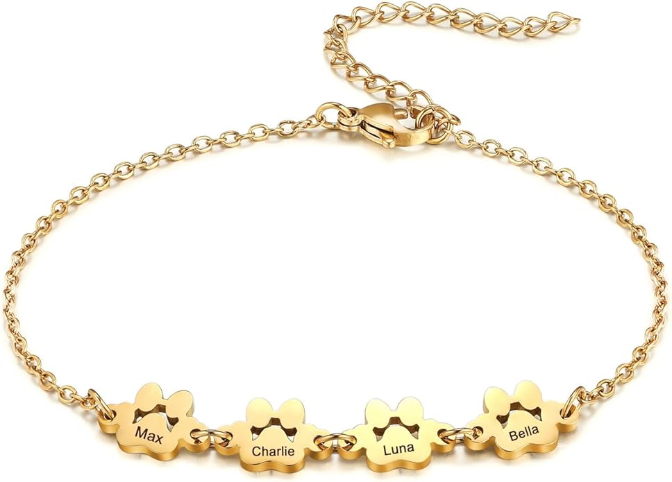 MeMeDIY Personalized Paw Print Bracelet by MeMeDIY