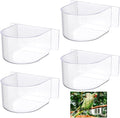 LemonRoad 4 Pcs Bird Cage Feeder Food Water Feeder by Unknown