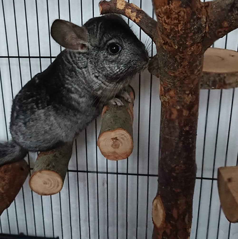 QBLEEV 3 PCS Hamster Chew Toys for Teeth, Chinchilla Cage Stick Accessories