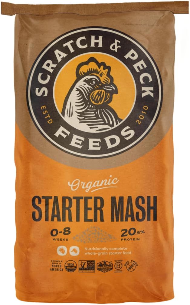 Scratch and Peck Feeds | Starter Mash for Chickens & Ducks | 10 lb Pouch