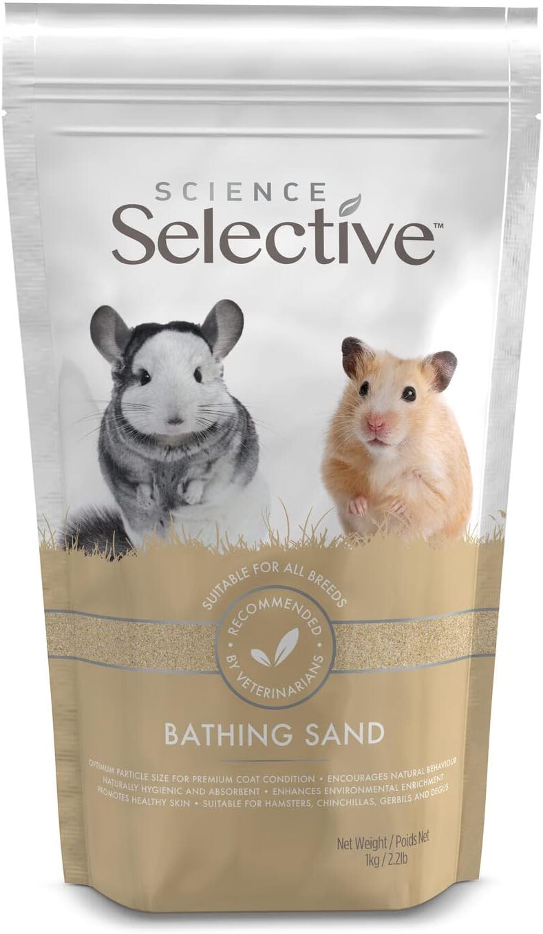 Supreme Petfoods Science Selective Bathing Sand for Hamsters, Gerbils, Chinchillas & Degu (Pack of 2)