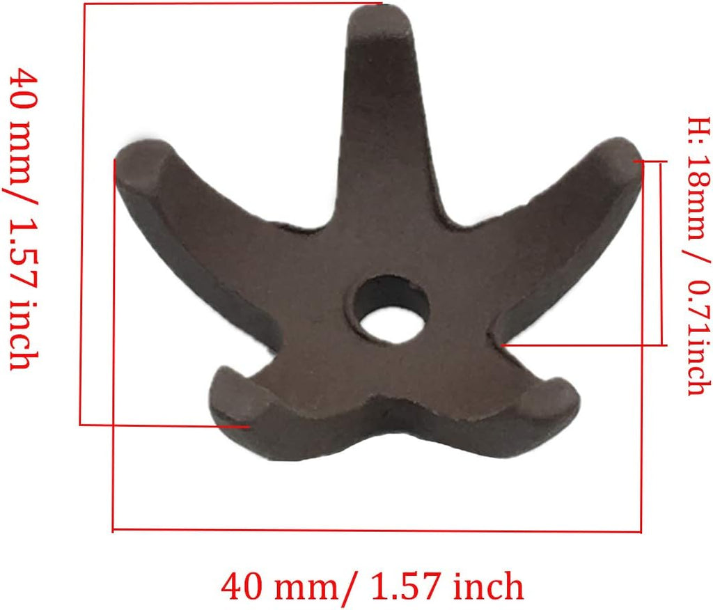 COMOK Fish Tank Decorations 5 Pcs Aquarium Mini Starfish-Shaped Shrimp Home Fish Tank Shelter Breeding Cave, Brown