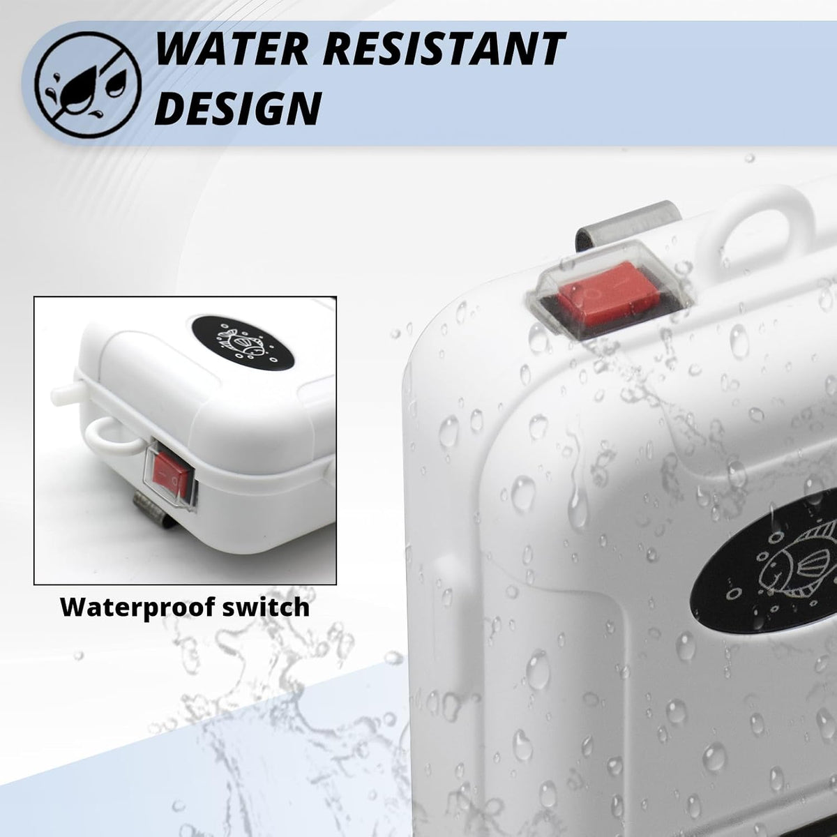 Battery Powered Fish Aerator for 6-Gallon Bucket