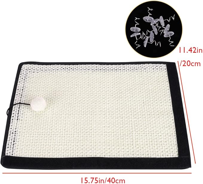 HAOZAIKEJI Cat Scratcher Mat, Heavy Duty Couch Guard, Protecting Furniture - Image 5