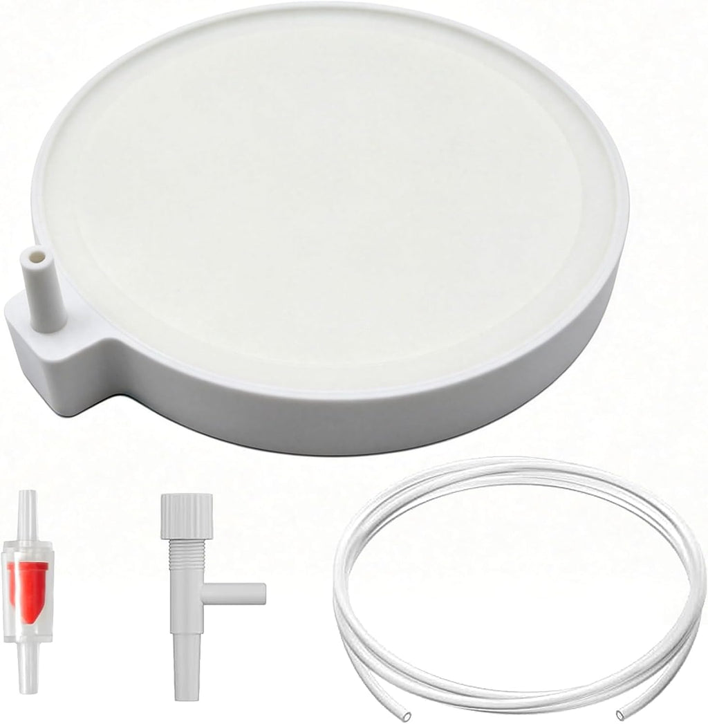 Rimmed Air Bubble Stone Disc, 1 Pack 100mm 4in Aquarium Aerator