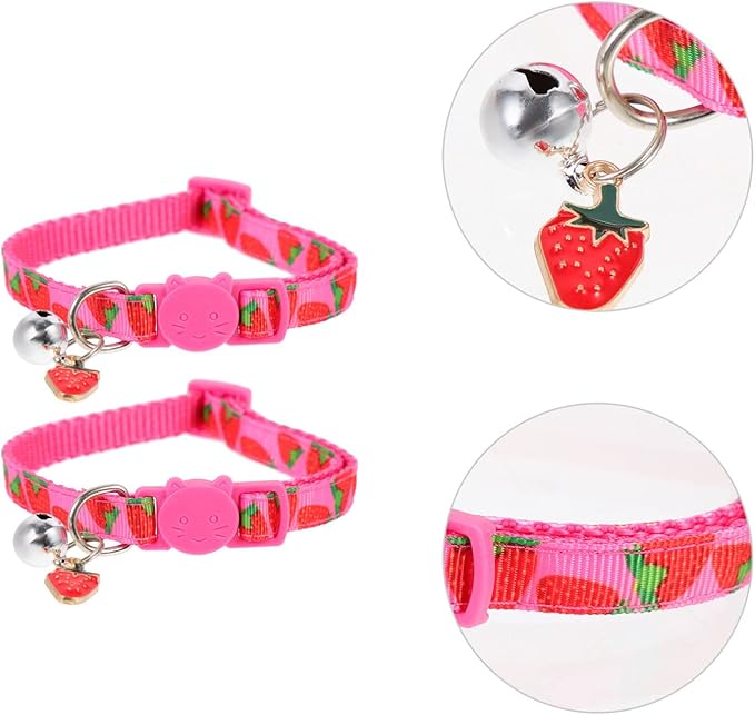 Mipcase Strawberry Printing Cat Collar - Image 7