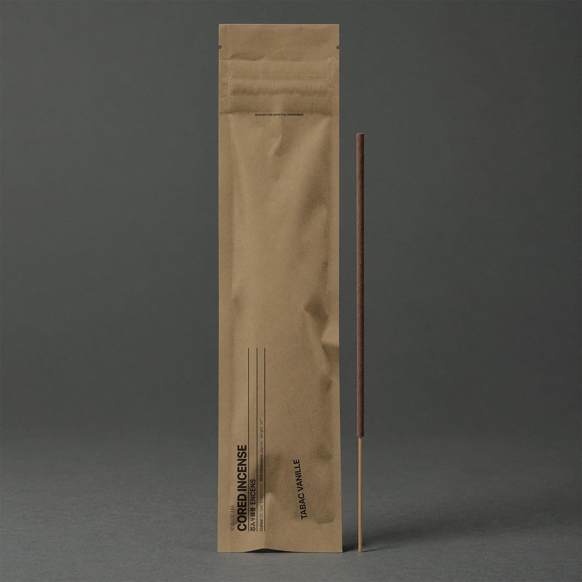sesneslabs Tabac Vanille Cored Incense Sticks, 10 Inch, 20 Count